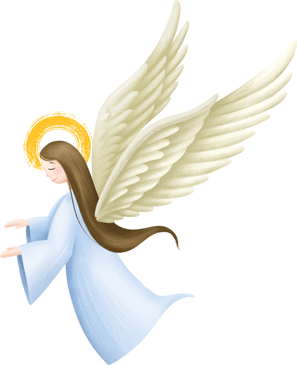 Angel Christmas Nativity Clipart Illustration