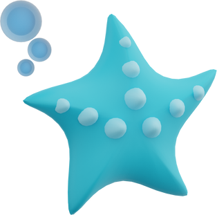 3D Starfish Illustration